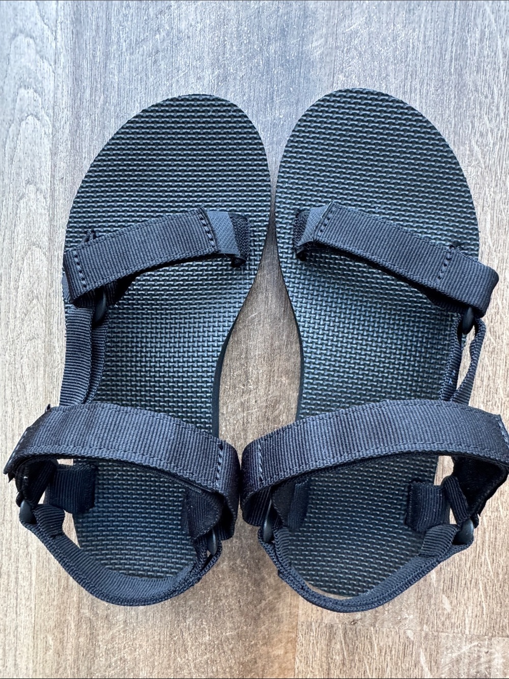 Teva Black Webbing Strap Sandals